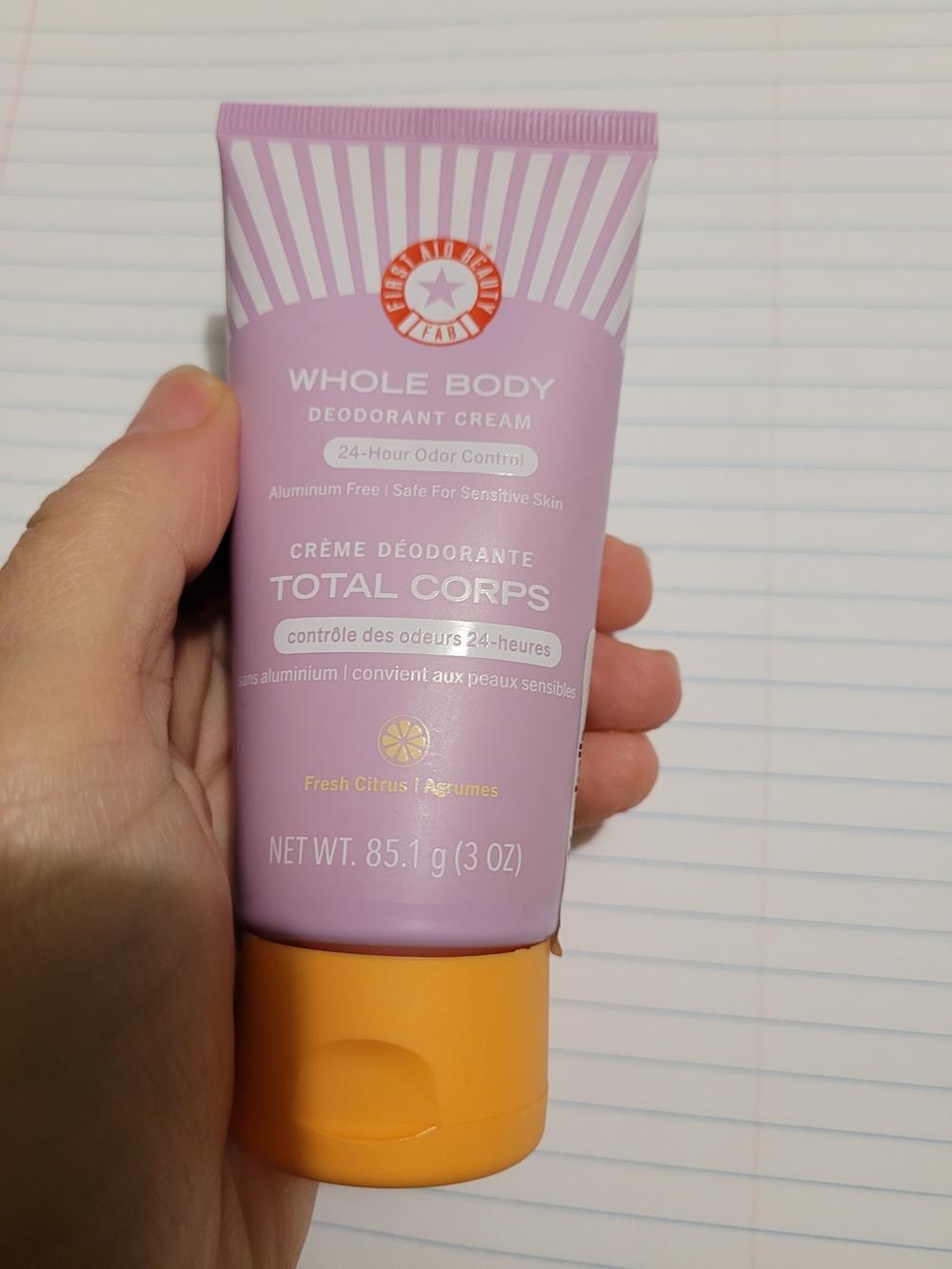 First Aid Beauty Whole Body Deodorant Cream - 3oz